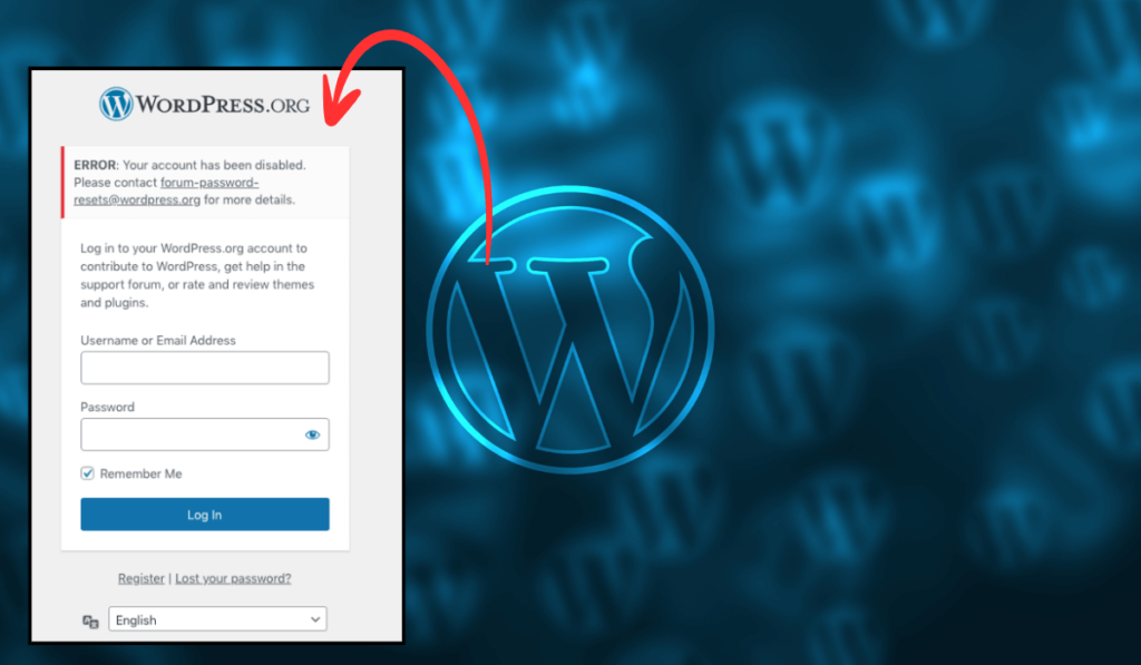 Your Account Has Been Disabled