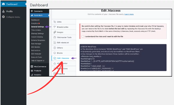 Check .htaccess File