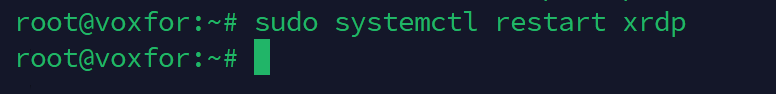 Applying XRDP Configuration Changes