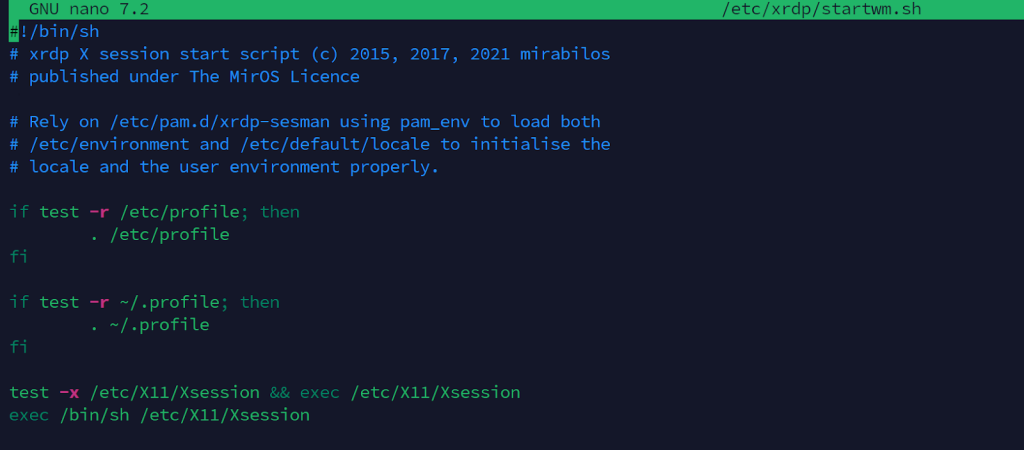 startwm.sh file with editable configuration options