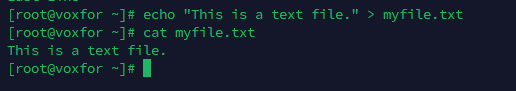 Command to create a text file with predefined content using echo in Linux