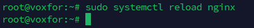 Terminal Command to Reload Nginx Configuration