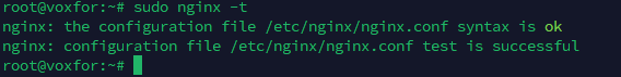 Terminal Command to Validate Nginx Configuration Syntax