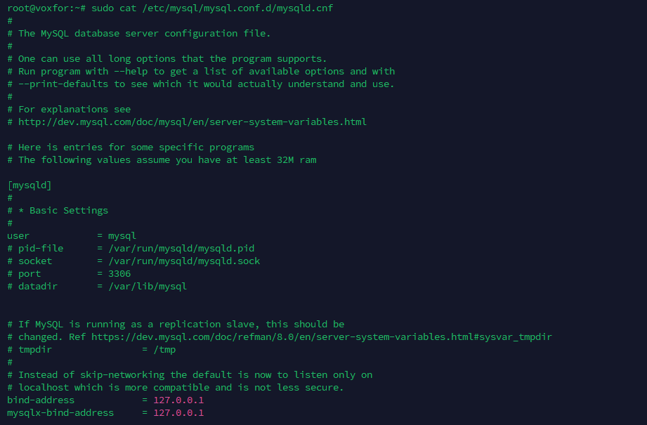 MySQL Configuration File Location - Debian/Ubuntu