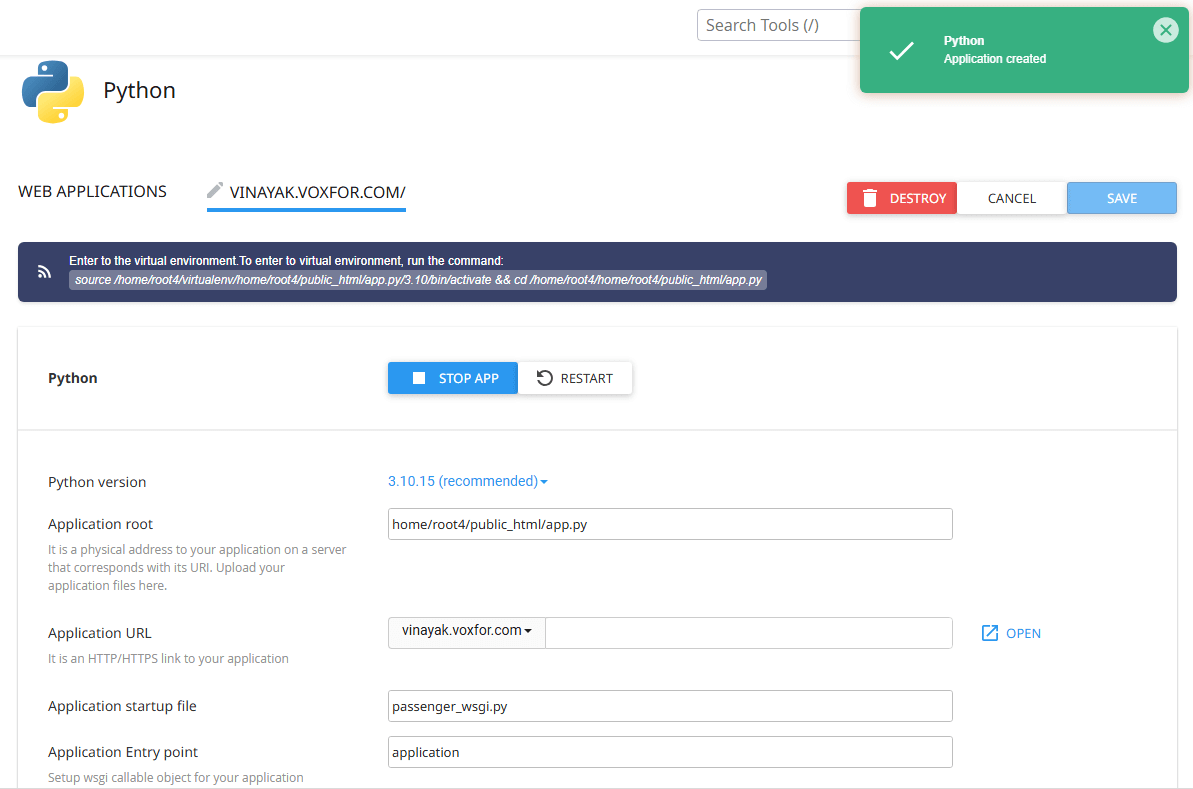 Install and Use the Python Selector in cPanel on CloudLinux