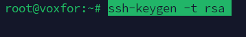 Command to generate SSH key pair using ssh-keygen -t rsa in terminal