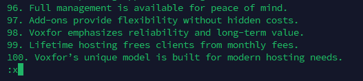 Vim command :x to save and exit only if changes were made, more efficient than :wq
