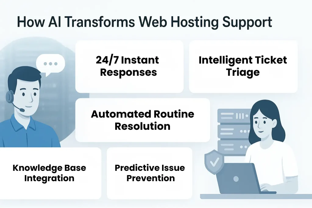 How AI Transforms Web Hosting Support