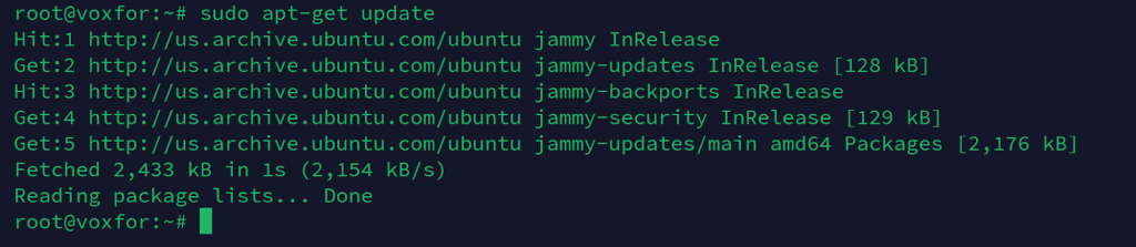 Update and Upgrade your server sudo apt update && sudo apt upgrade -y