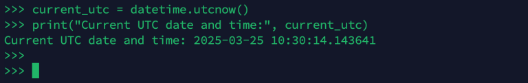 How to Use Python datetime Module to Get the Current Date and Time
