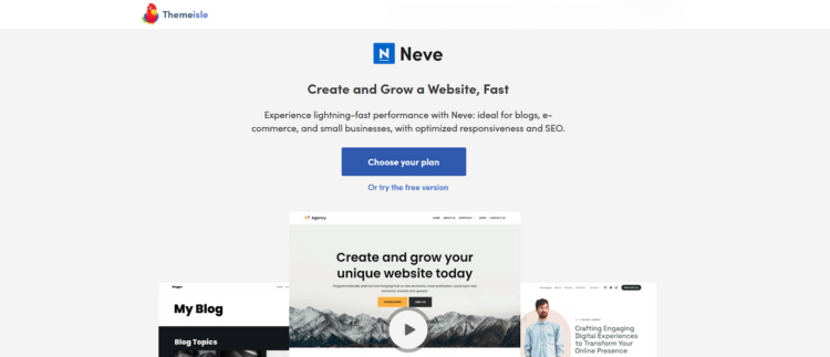 Neve WordPress theme