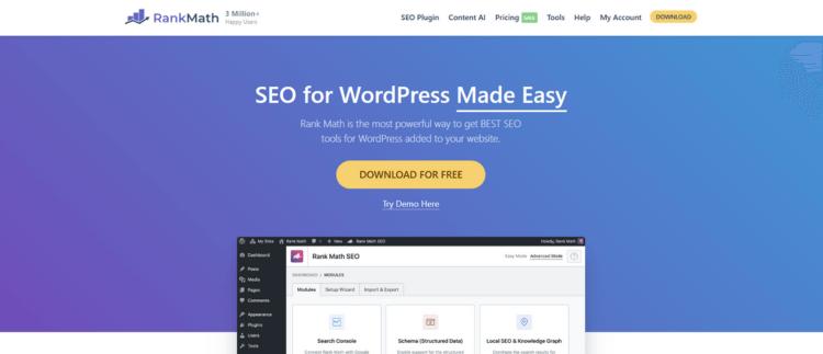 Rankmath WordPress AI Plugins