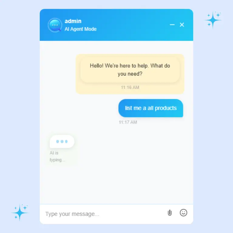 Customer Sends a Message