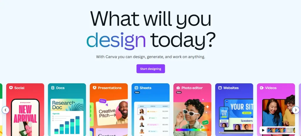 canva graphic designing tool
