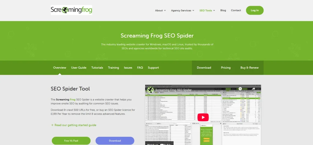 screaming frog website crawler