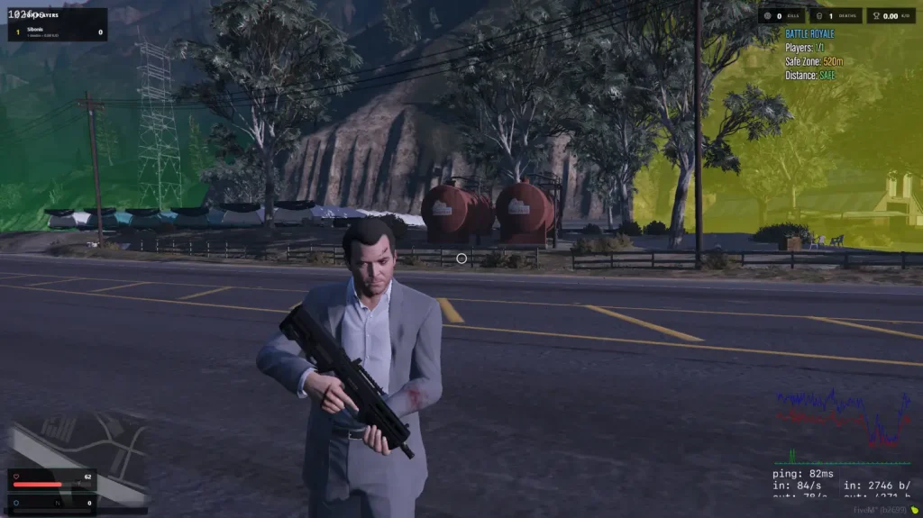 Battle royal Fivem mod smart HUD interface