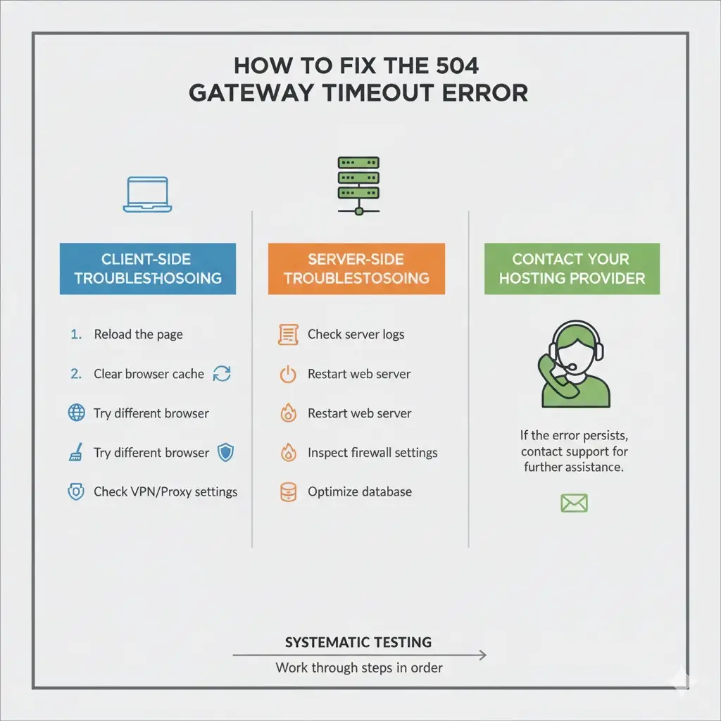 How 504 Errors Differ from Other Server Errors