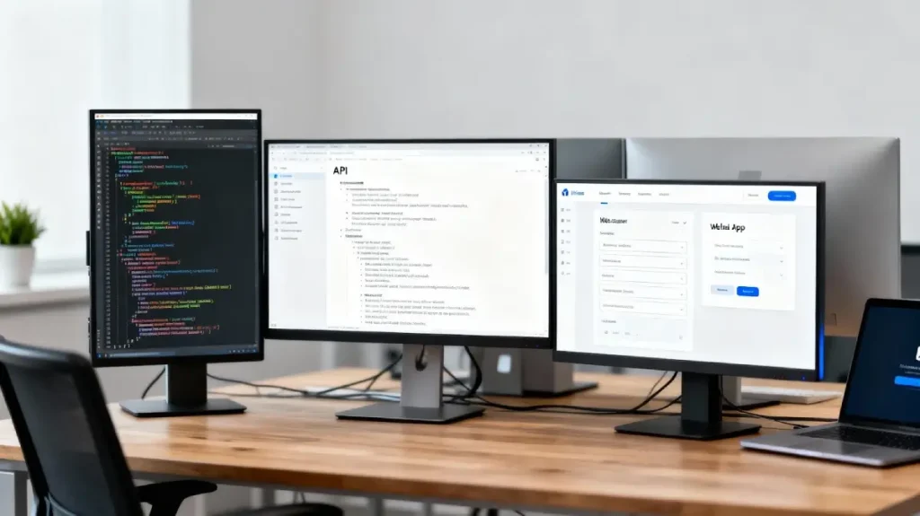 Modern development environment with API