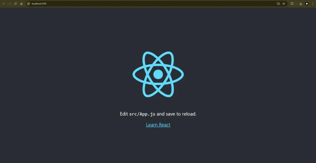 React development localhost