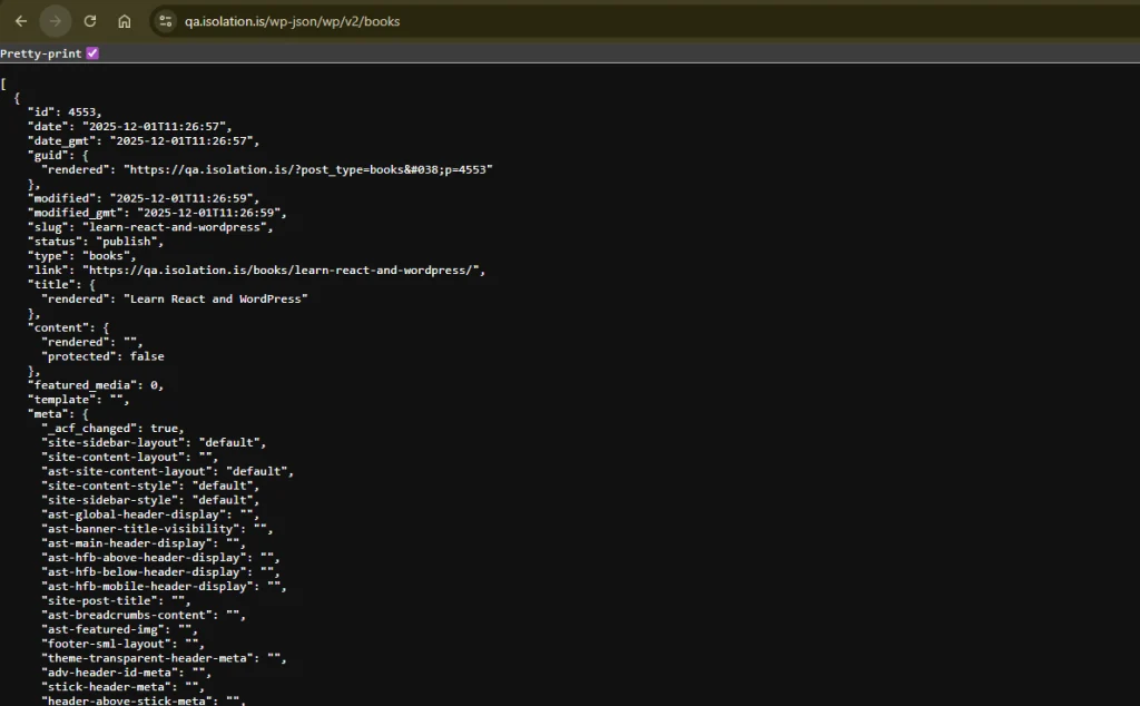 Verify API Responses