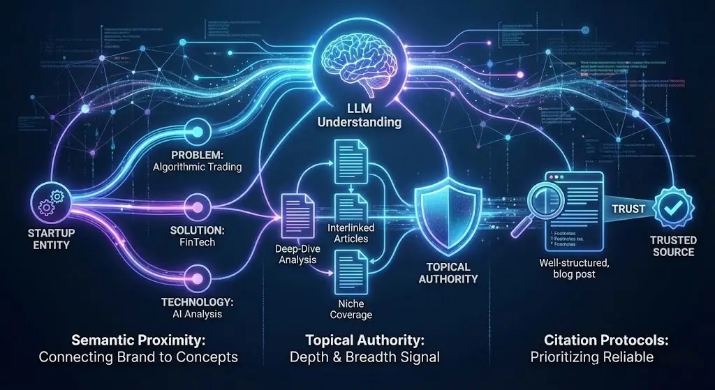The Mechanics of LLM Discovery and Entity Recognition