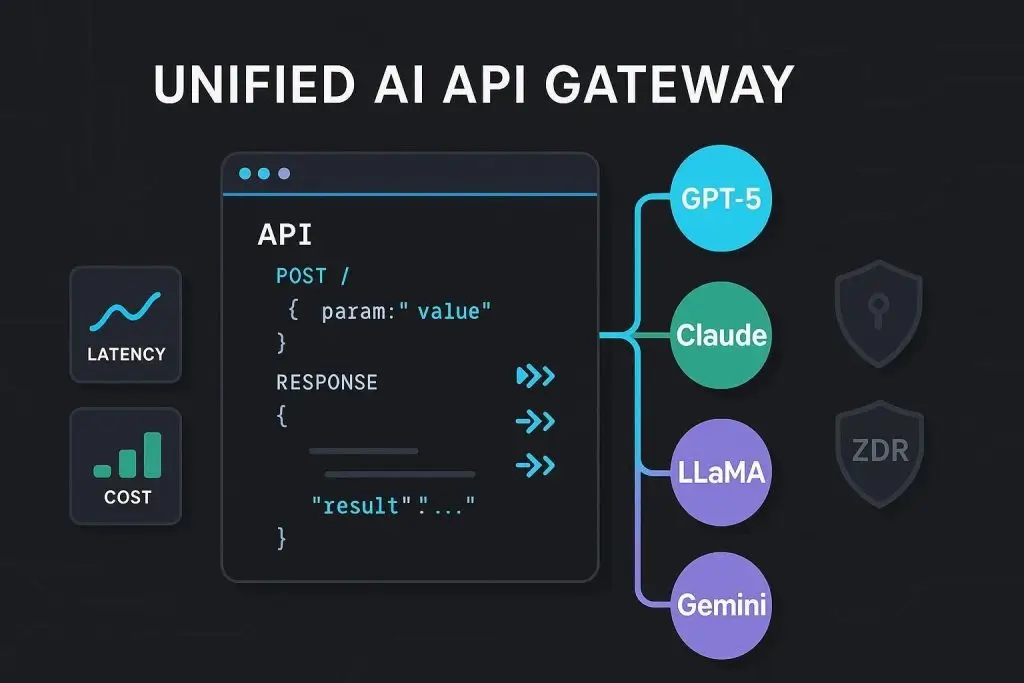 Unified AI API gateway routes