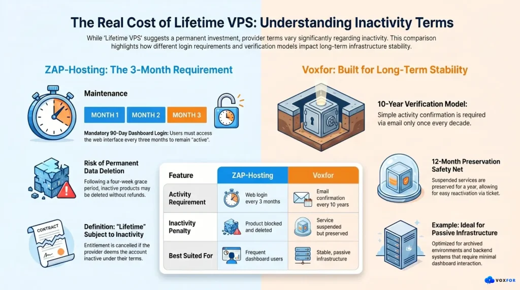 The Real Cost of Lifetime VPS Voxfor vs ZAP-Hosting