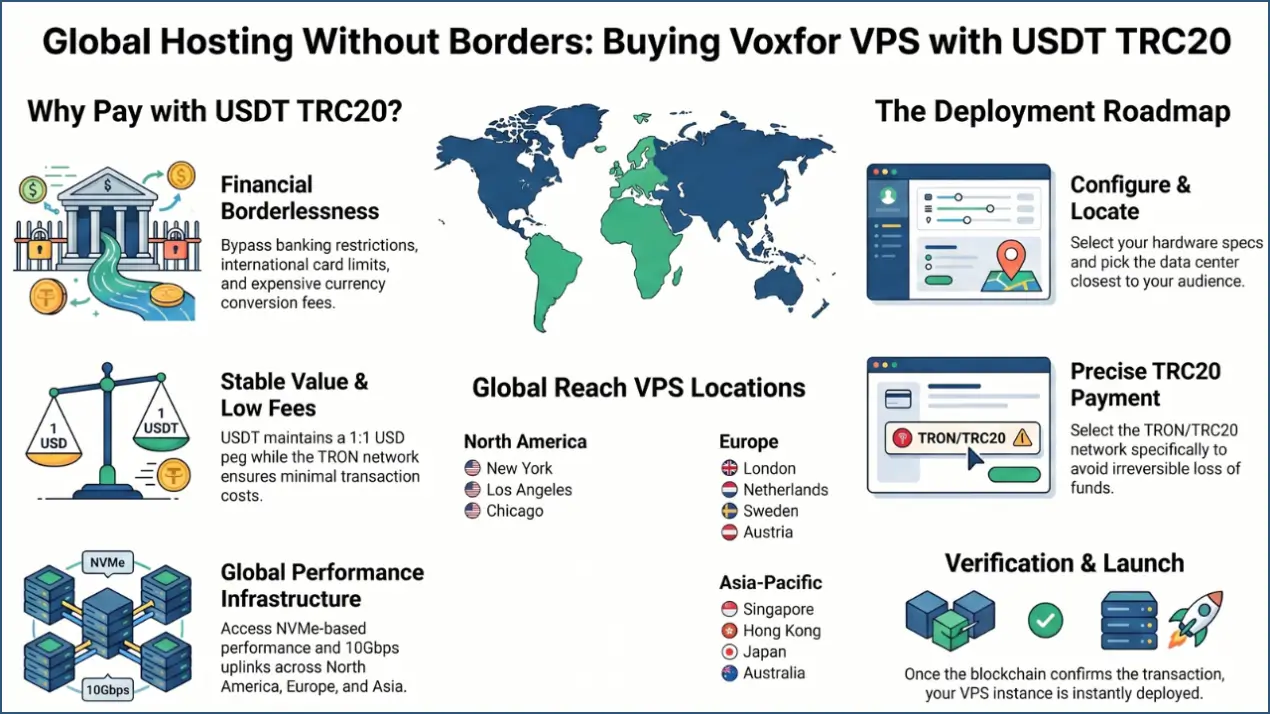 Voxfor VPS Buy with USDT