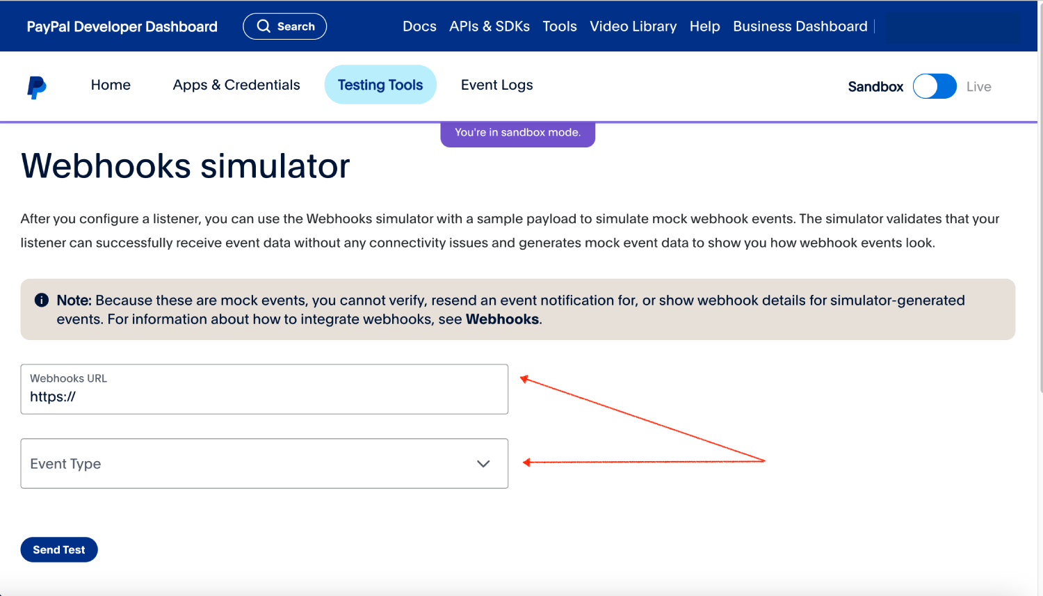 webhook simulator