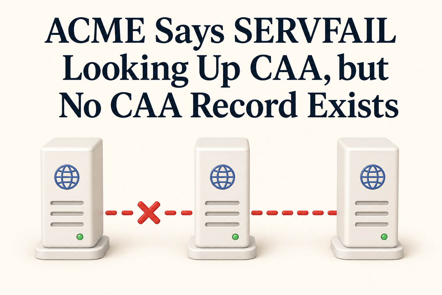 ACME Says SERVFAIL Looking Up CAA, but No CAA Record Exists