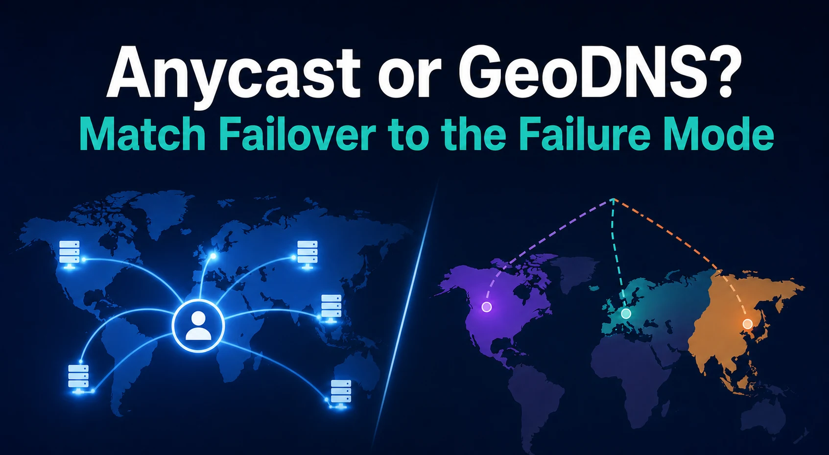 Anycast or GeoDNS? Match Failover to the Failure Mode