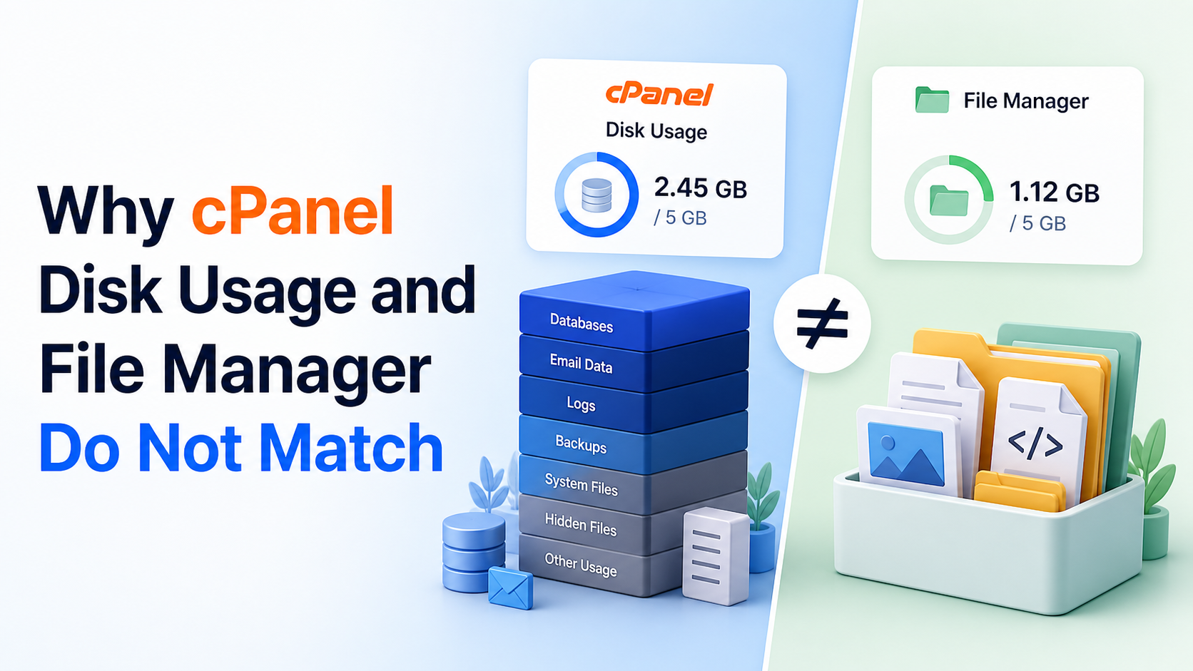 Why cPanel Disk Usage and File Manager Do Not Match