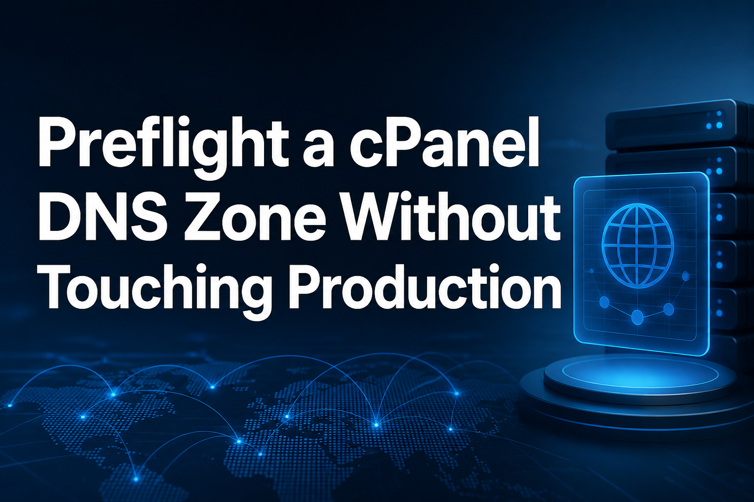 Preflight a cPanel DNS Zone Without Touching Production
