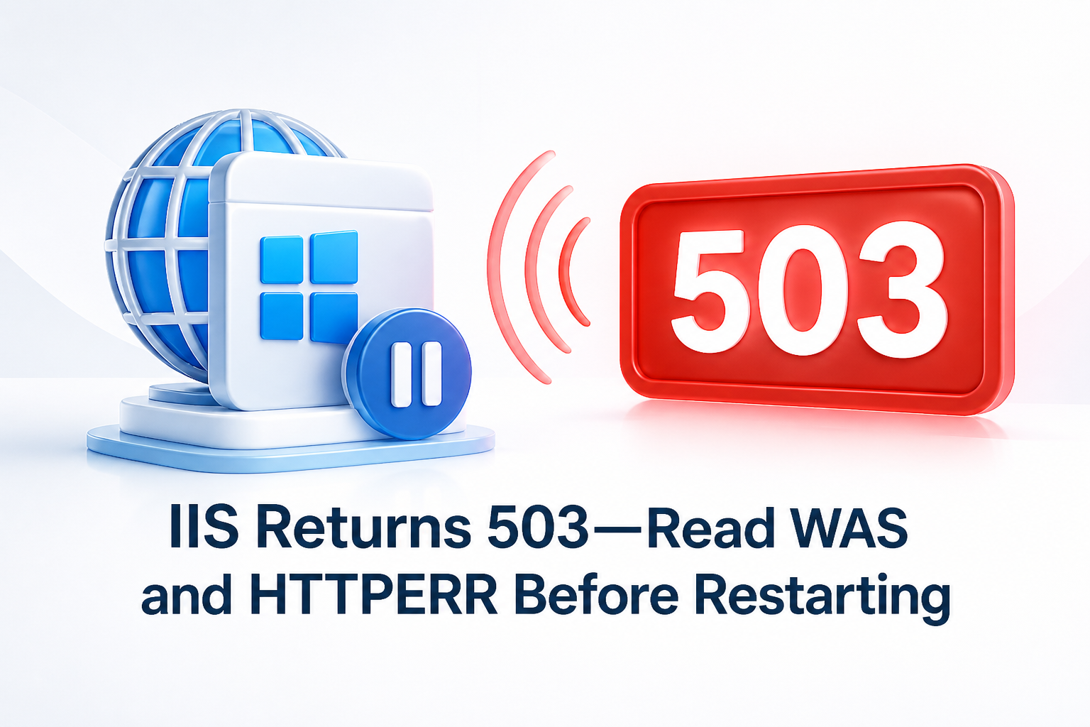 IIS Returns 503—Read WAS and HTTPERR Before Restarting