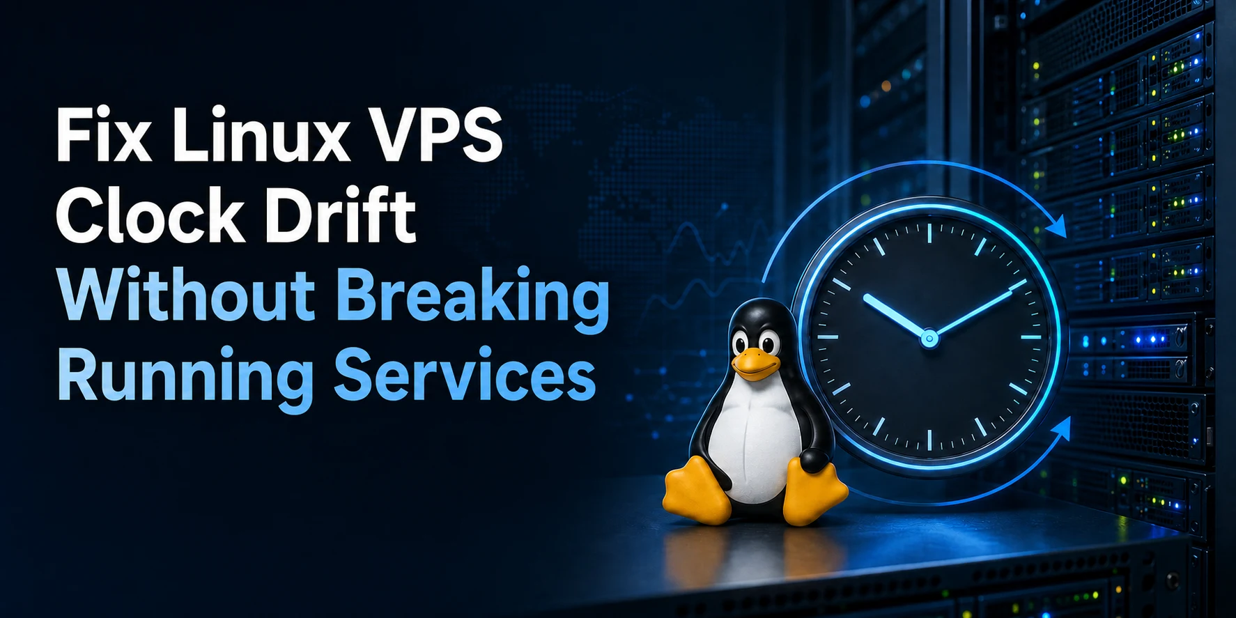 Fix Linux VPS Clock Drift Without Breaking Running Services