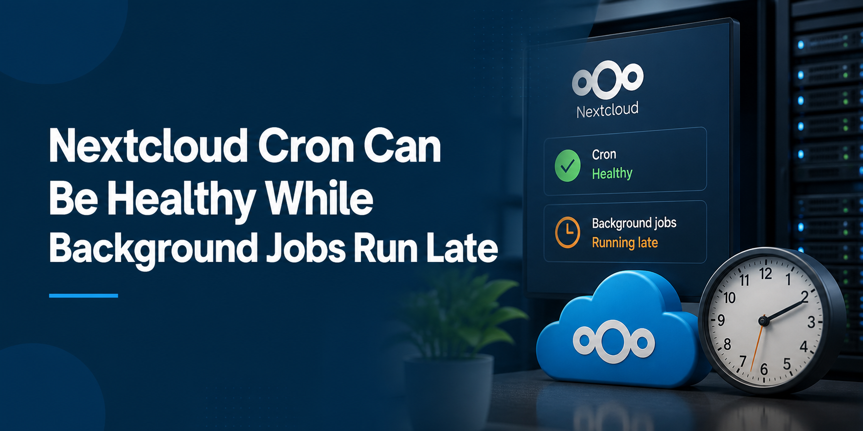 Nextcloud Cron Can Be Healthy While Background Jobs Run Late