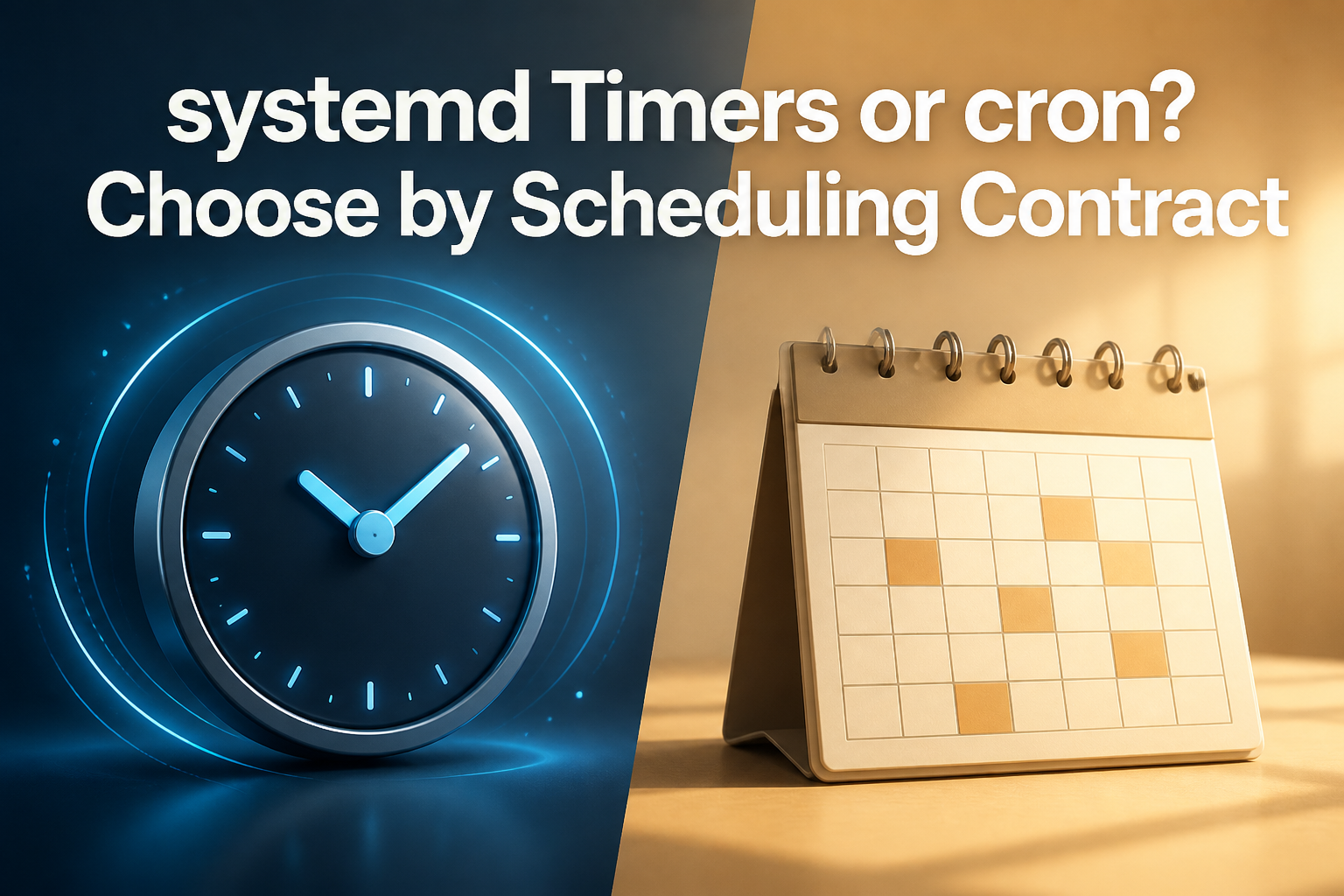 systemd Timers or cron? Choose by Scheduling Contract