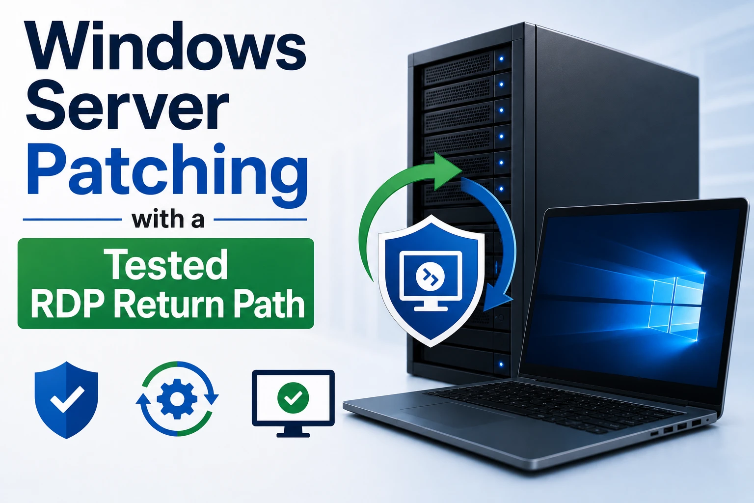 Windows Server Patching with a Tested RDP Return Path